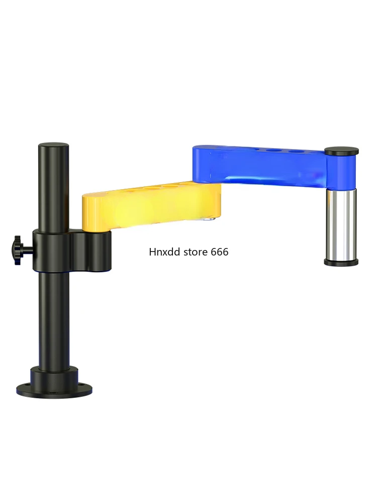 Metal universal telescopic folding 360 degree single arm can be fixed lifting detection bracket