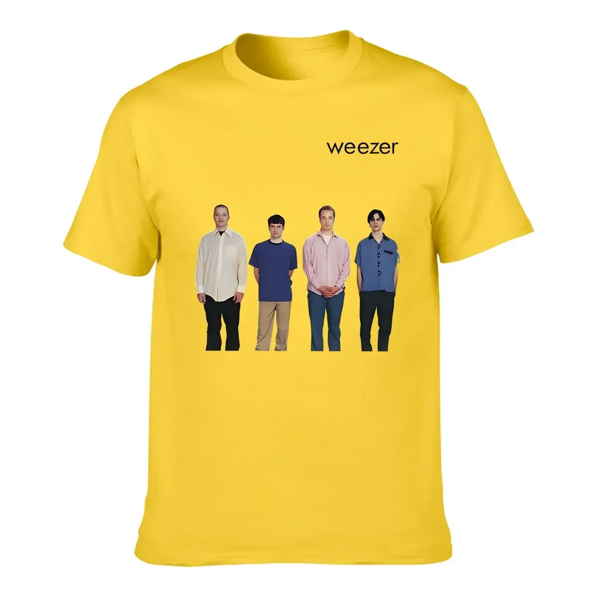 Weezer 1994 album band print T-shirt men's summer hip-hop street casual loose T-shirt oversized O-neck short-sleeved top image 2