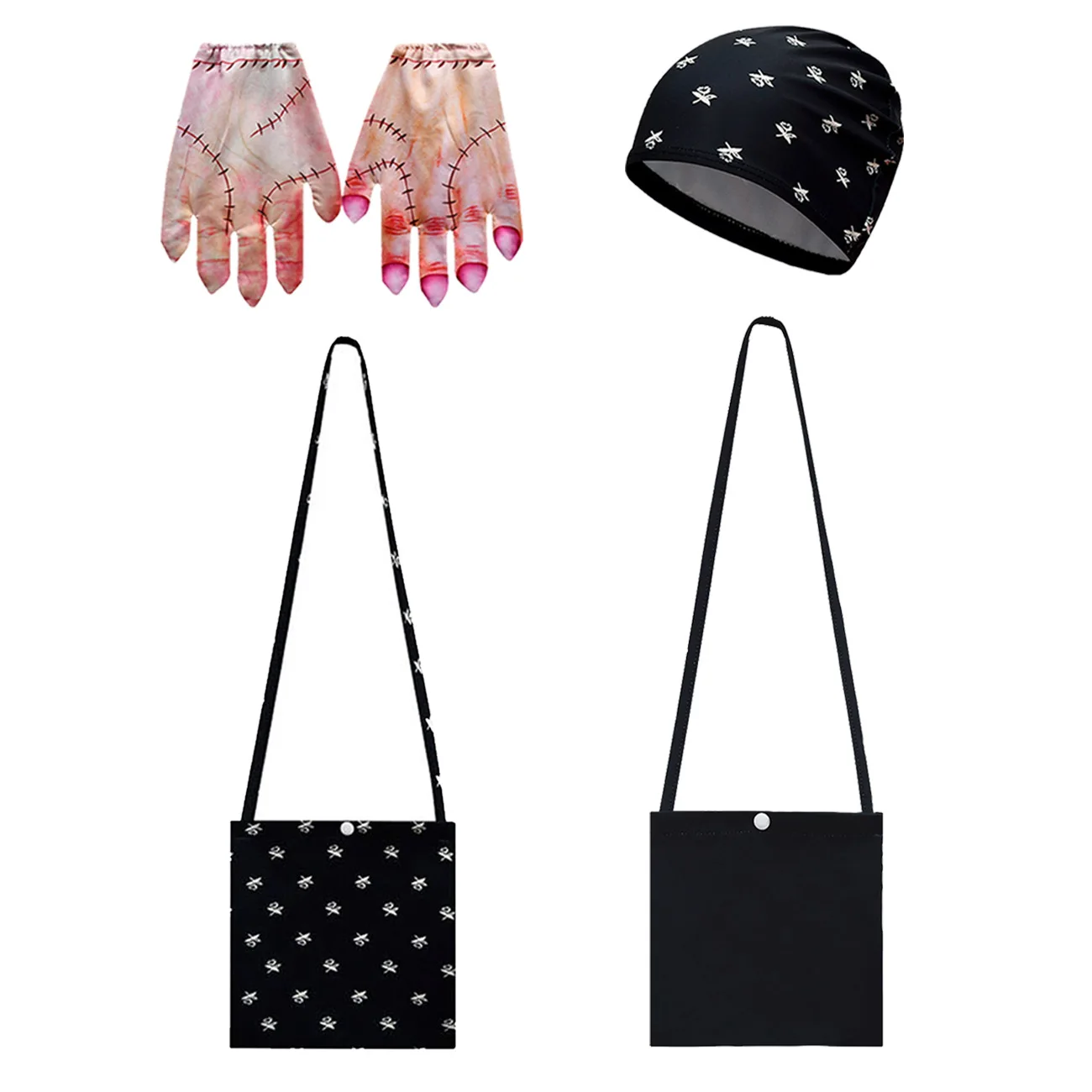 

Wednesday Family Addams Inspired Crossbody Bag Nevermore Academy Gothic Style Handbag for Women Shopping Beach Travel Tote Lady