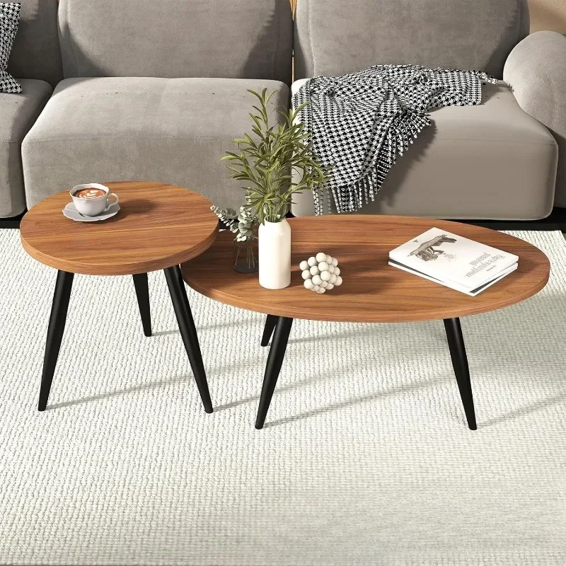 Light luxury high-end coffee table small apartment sofa edge few round simple fashion modern household double-layer small table