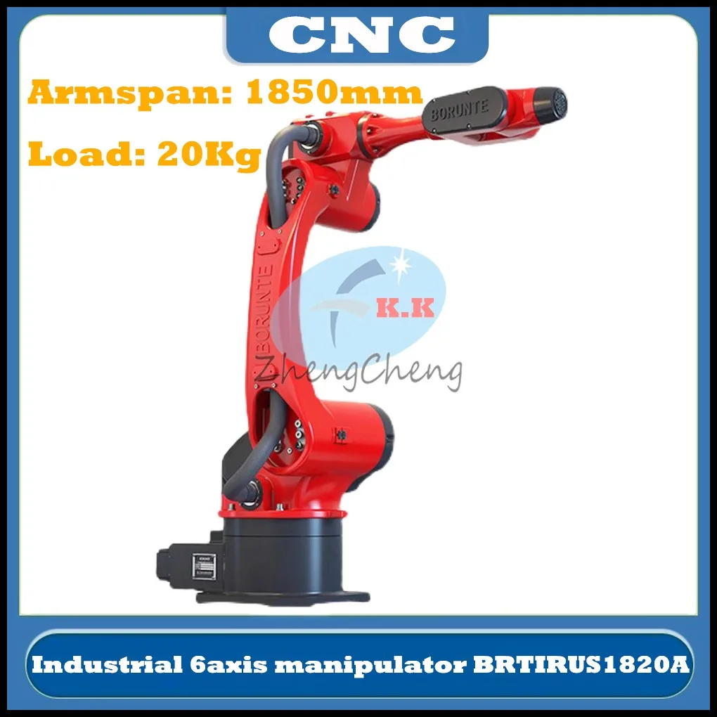 Robot industrial CNC 2023, manipulador de 6 ejes, soldadura, carga automática, descarga, extensión de brazo de paletización, 1800mm, 20Kg