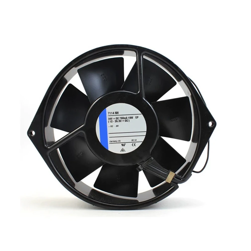 

Cooling Fan 7114NH DC 24V 0.79A 19W 150x38mm 2 Wire Leads