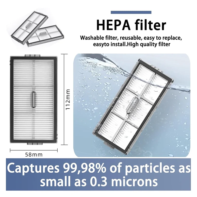 Compatible For Roborock Saros 10R / S9 Maxv Slim Spare Parts Main Side Brush Filter Mop Dust Bag Accessories Consumables