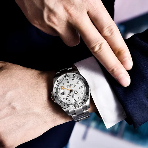 Imagen 2 del producto Reloj PAGANI DESIGN GMT Reloj mecánico automático de acero inoxidable zafiro de lujo 100m Reloj impermeable Reloj Hombre PD1682