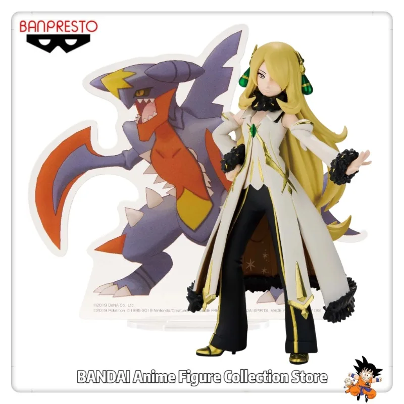 

Original BANPRESTO PANEL SPECTACLE Pokémon Masters EX Garchomp/Cynthia 14cm High Collection Gifts Model