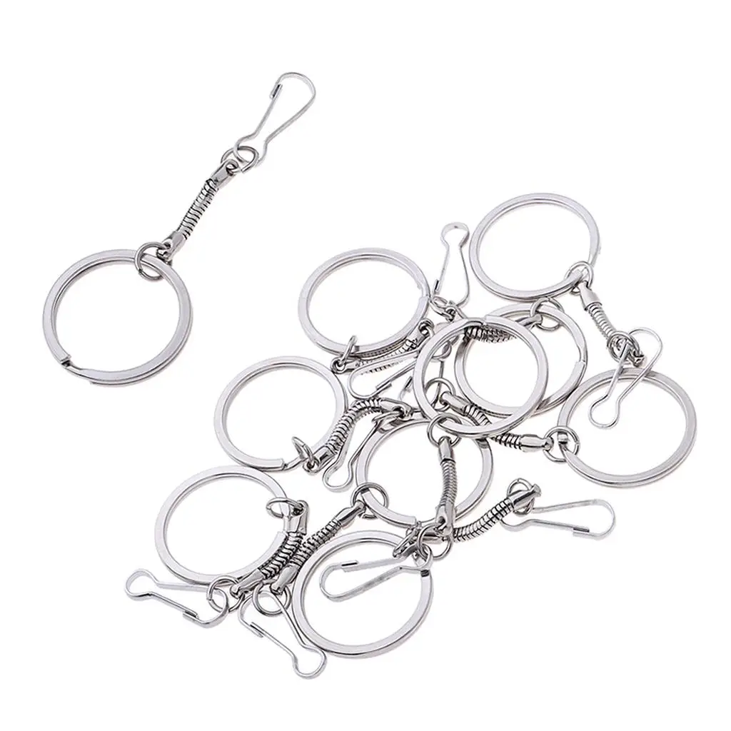 

10Pcs Keychain Carabiner Clip Snap Hook Key Organizer Holder
