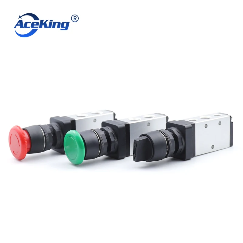 Two position five way mechanical valve M5PL pneumatic stroke switch cylinder M5PP210 roller button hand twisted directional valv