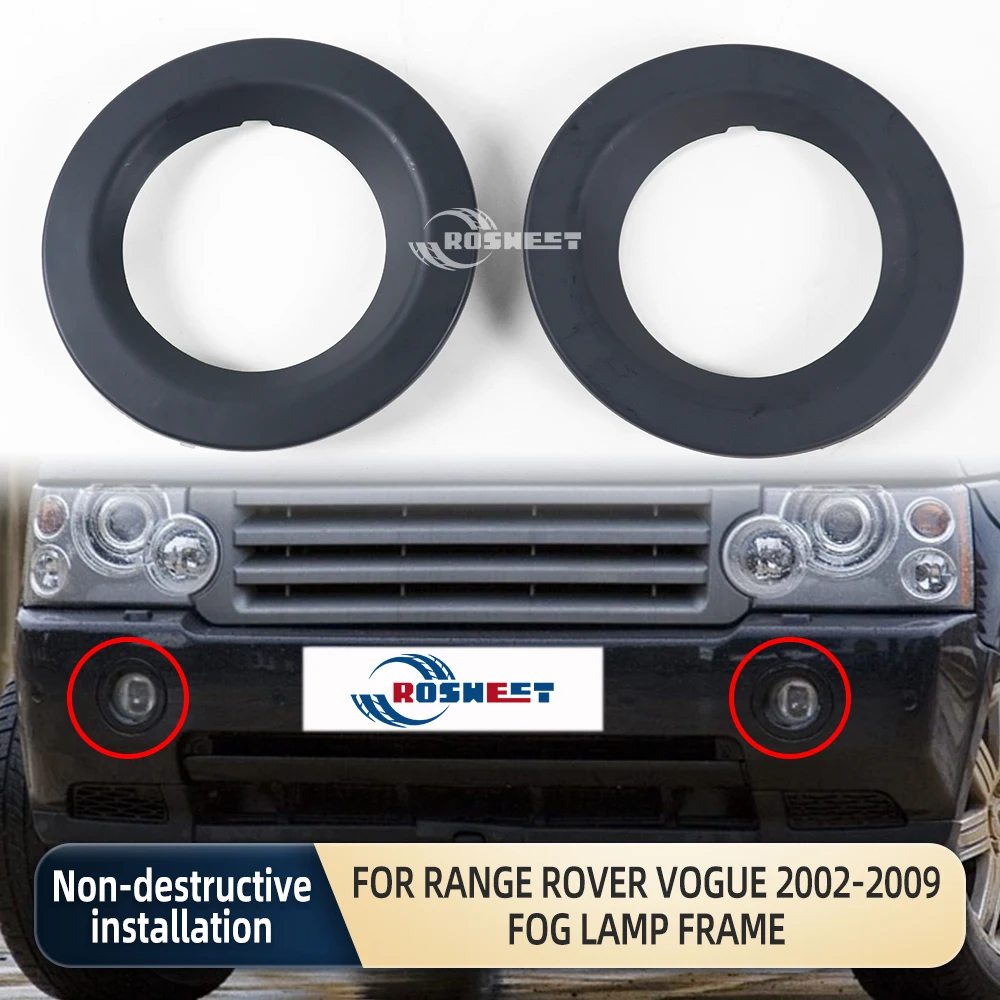 Front Fog Lamp Frame Ring Cover Trim For Range Rover Vogue 2002-2009 L322 Car Acceesories