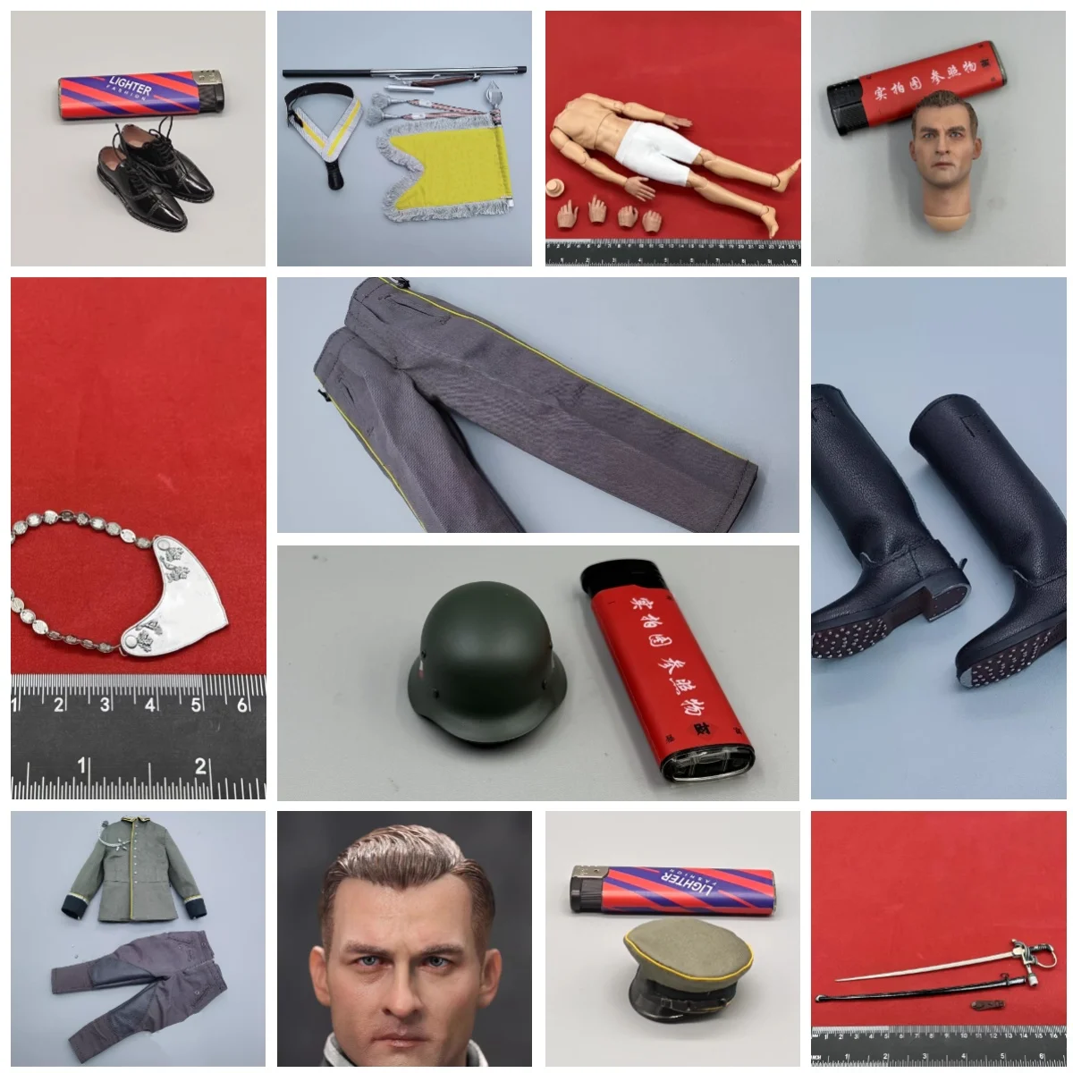 

Hot Sales 1/6th Soldier Doll Male DID D80193 Man Head Sculpt Carving Dress Pant Waist Belt Hollow Shoe Toys Model For 12" Figure