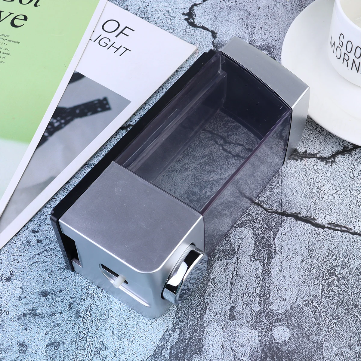 

350ml Soap Dispenser Press Pump Wall-Mounted Lotion Bottle Hand Shower Gel Box Silver Single Nozzle