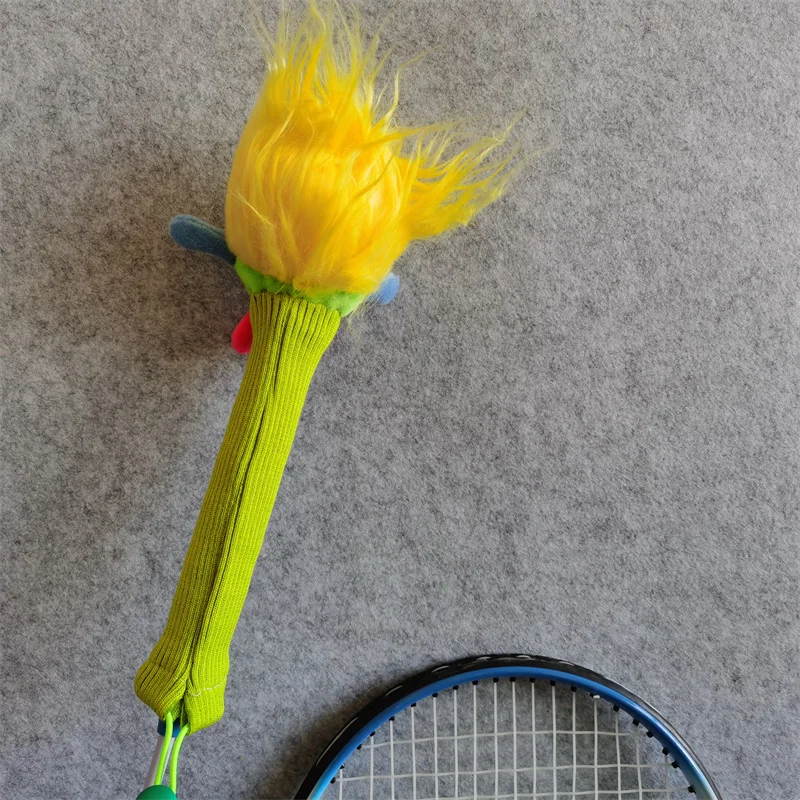 Dopamin Genie Badminton Schläger Griff Abdeckung Plüsch Puppe Griff Protektoren Handwerk Geschenk