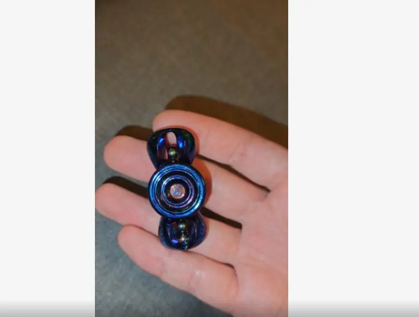 Trinty EDC - Two-Blade - Ripple Spin Titanium EDC, decompression toy