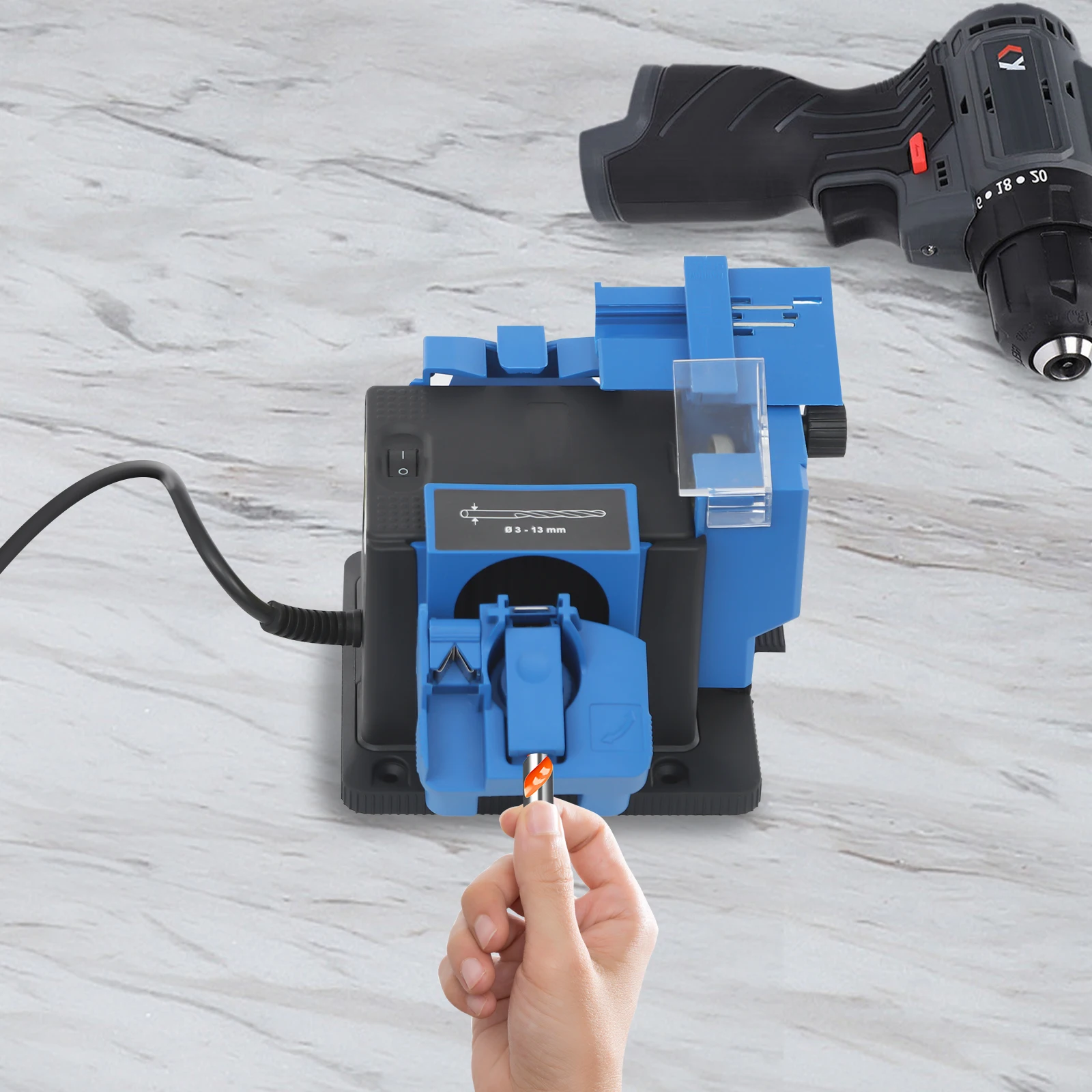 

Электрическая точилка для сверл 96 Вт - Многофункциональный шлифовальный станок 110 В для ножей/ножниц