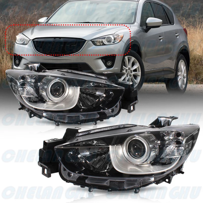 

For Mazda CX-5 LHD 2013 2014 2015 2016 European version 1 Pair Front Halogen HeadLight HeadLamp Without Bulb car accessories