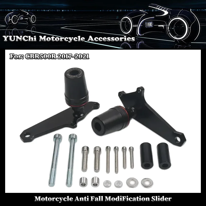 

NEW For HONDA CBR500R CBR 500R 2017-2021 2019 2018 Motorcycle Falling Protection Frame Slider Fairing Guard Crash Pad Protector