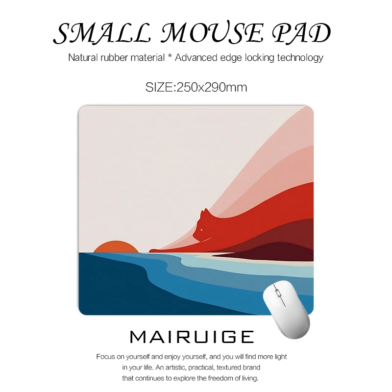 

Office accessories Portable mouse pad Mini gaming mats suitable for small size esports rubber non-slip laptop desk mats 29x25cm