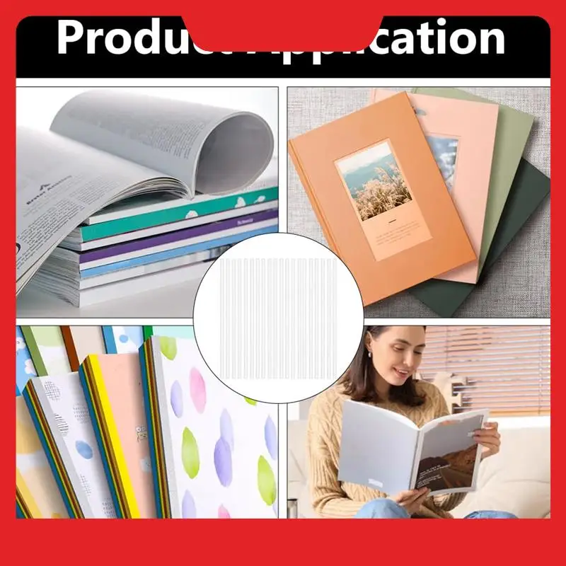 120Pcs White Thermal Glue Strips, Thermal Pictures Binding Glue Strips For Albums Crafts