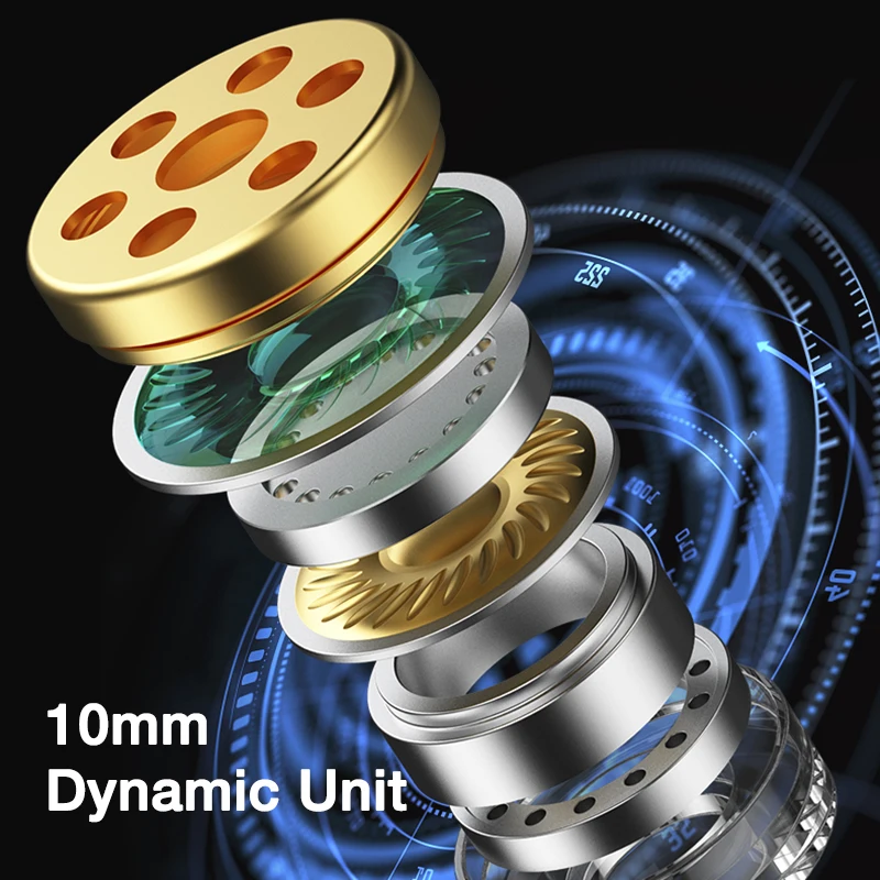 EARDECO 중저음 유선 헤드폰 3.5mm 스테레오 유선 이어폰 이어 버드 (와이어 포함) 이어 후크 스포츠 Hifi (마이크 스위치 포함)