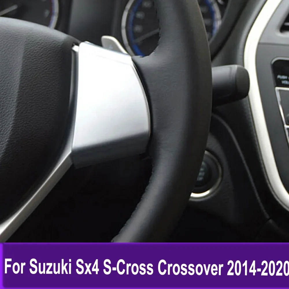

Защитный чехол на руль автомобиля, наклейка для Suzuki Sx4 S-Cross Crossover 2014-2017 2018 2019 2020, аксессуары для стайлинга
