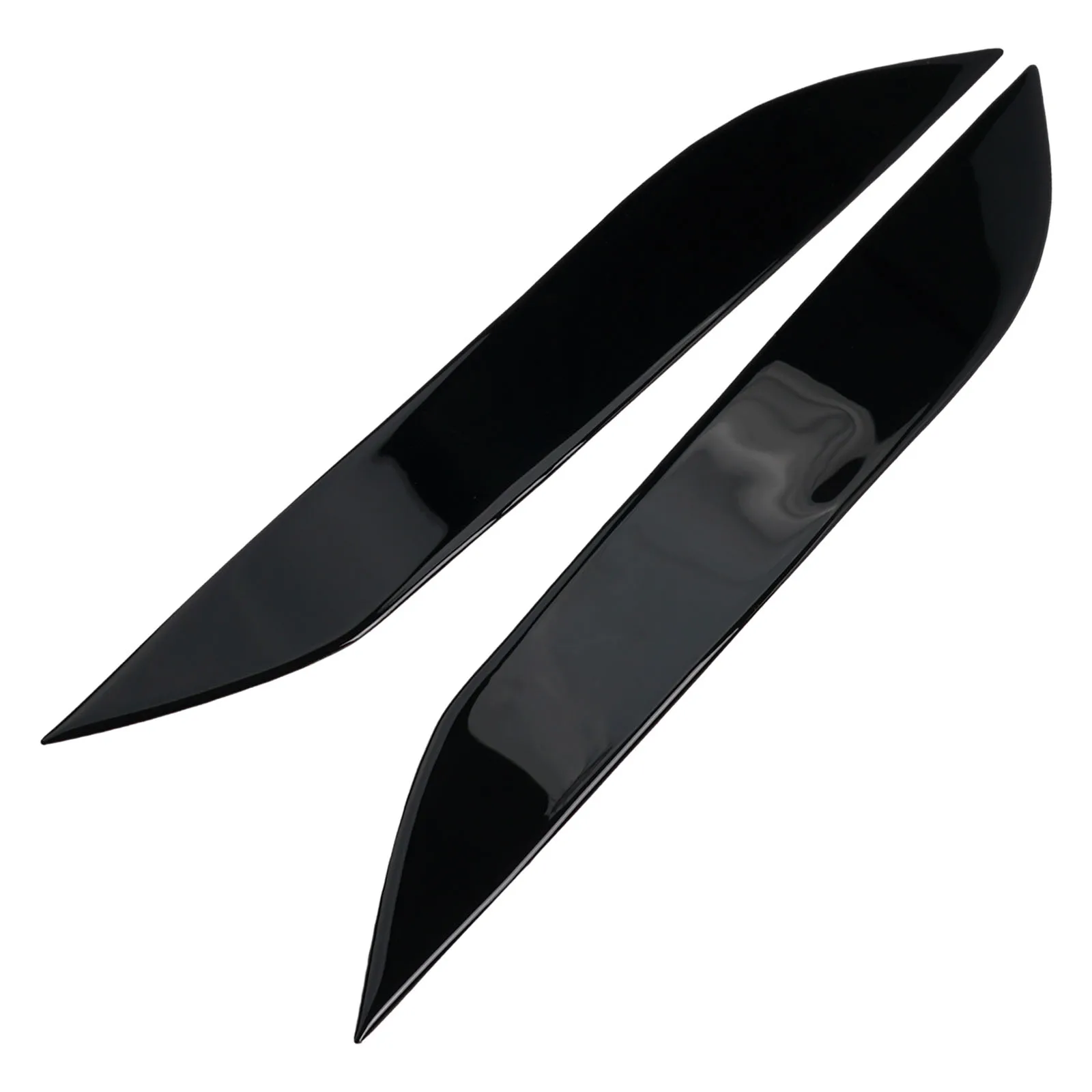 2Pcs Car Headlight Eyebrow Trim for Nissan 350Z Z33 2006-2009 Plastic Molding Sticker for Dashboard Lens Enhancement