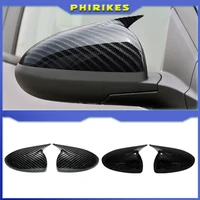 Para Chevrolet Aveo Sonic 2011-2014 pegatina de coche cubierta de espejo retrovisor tapa de ala puerta Exterior vista trasera embellecedor de carcasa ABS de carbono