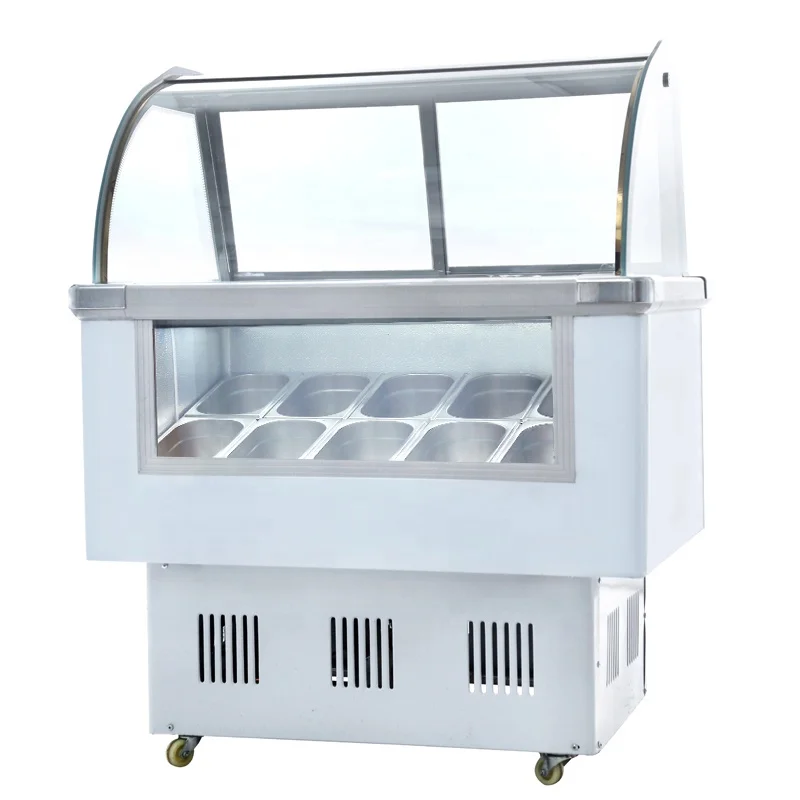 Small Ice Cream Display Food Grade Popsicle Cabinet Freezer For Sale Fresh Keeping Cabinet Cake Commercial Snack Showcase Fridge