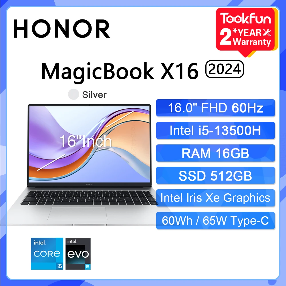 To MagicBook X16 Pro 2024 Laptop Intel Core i5-13500H AMD Ryzen R5 16GB 512GB 1TB 16