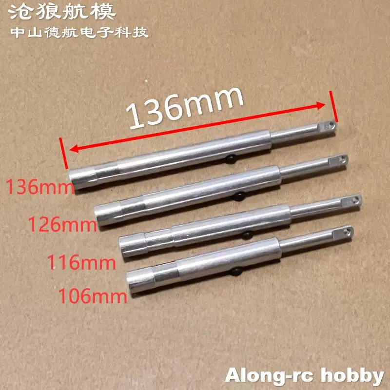 106mm to 136mm M4 Lightweight Aluminum alloy Anti-Vibration Landing Gears Shock Absorber Straight Rod for RC Aircraft Shockproof