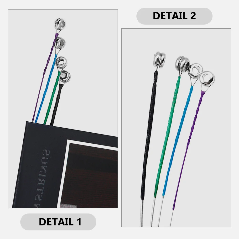 Picture 7: 4Pcs Universal Violin Strings Set Metal Cores Clear Long Time Use Replacement Kit Violin String Universal Strings