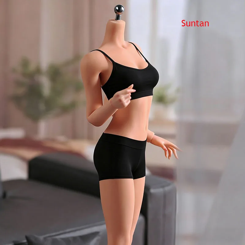 ANT T303 1/6 Makeup Seamless Body with Non Detachable Feet 12\'\' Female Soldier Big Breast Action Figure Replacement Body Model
