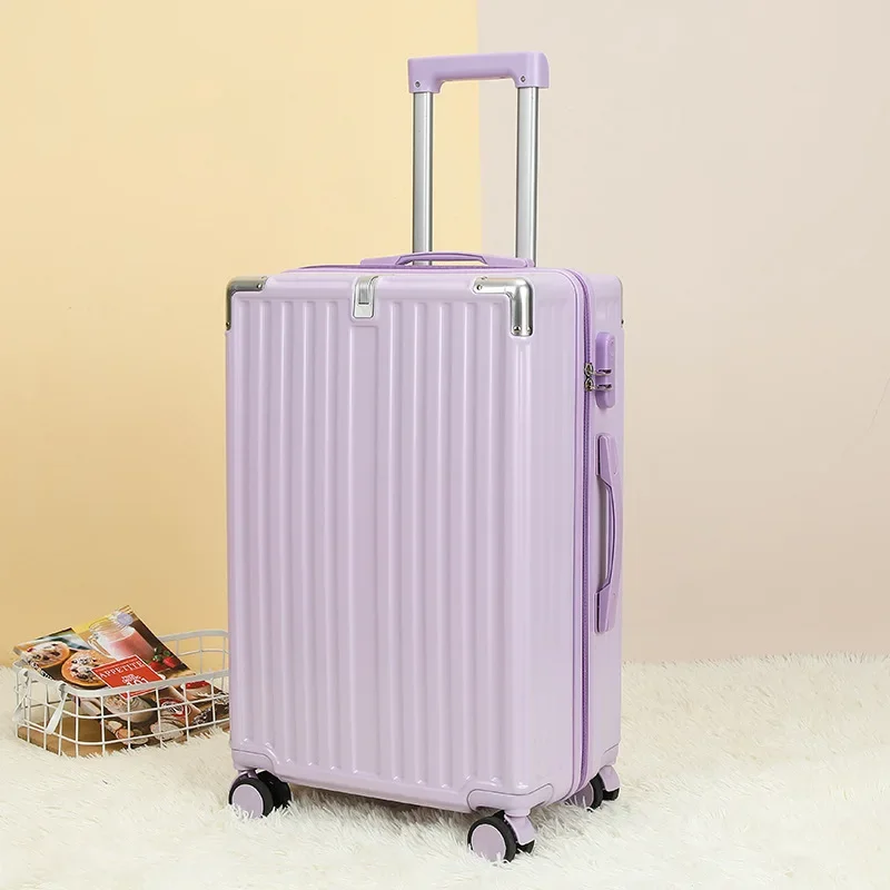 (18) Small silent universal wheel luggage, durable and trolley password suitcase