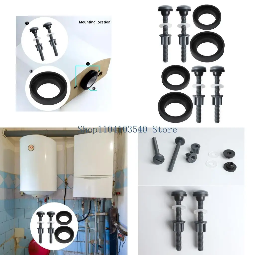 

02DC Complete Toilet Base Fixing High Strength Plastic Mooring Bolts for 2/3 Inch