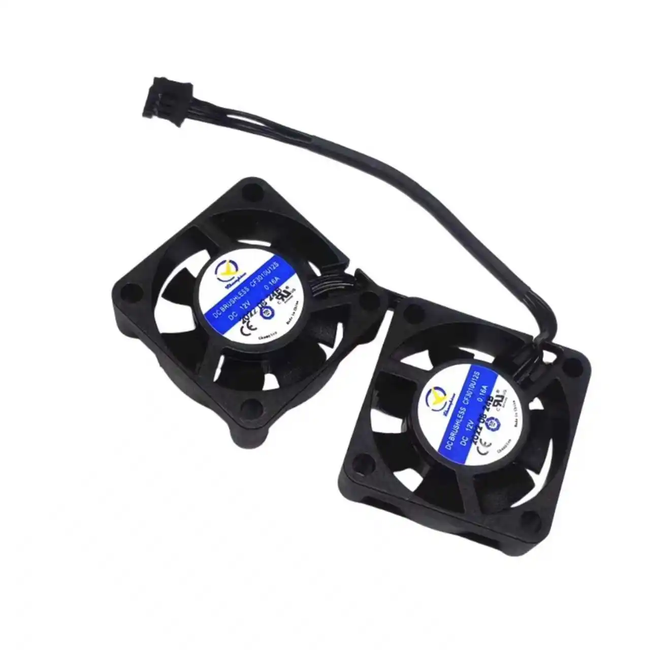 2 in 1 CF3010U12S 30x30x10mm 3010 MINI MICRO ULTRA QUIET SILENT COOLING FAN 12V DC FOR MOTHERBOARD PCB PCBA COMPUTER CASE