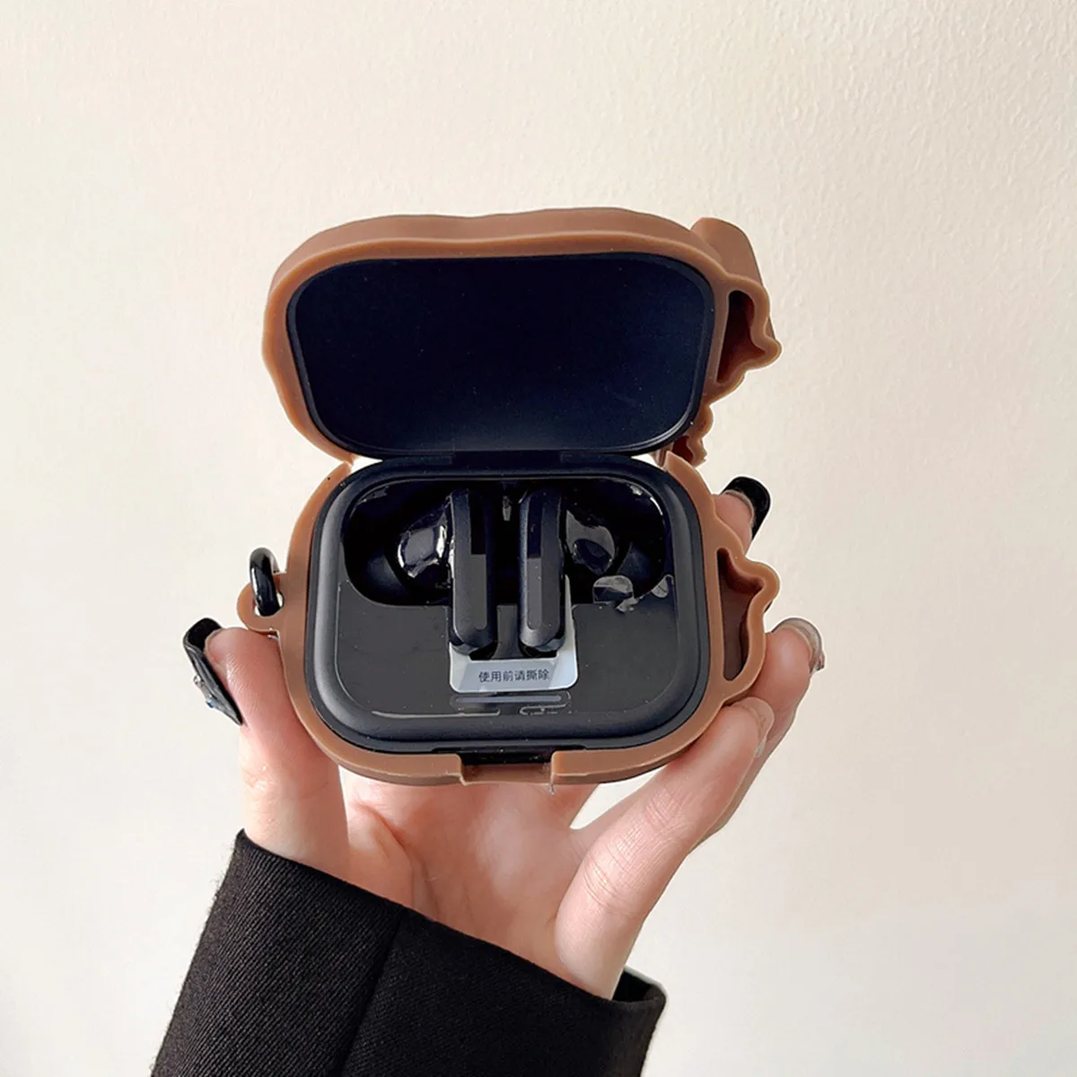 Чехол для XiaoMi Redmi Buds 5 с крючком, милый мультяшный креативный забавный дизайн, силиконовый защитный чехол для наушников для Redmi Buds 5