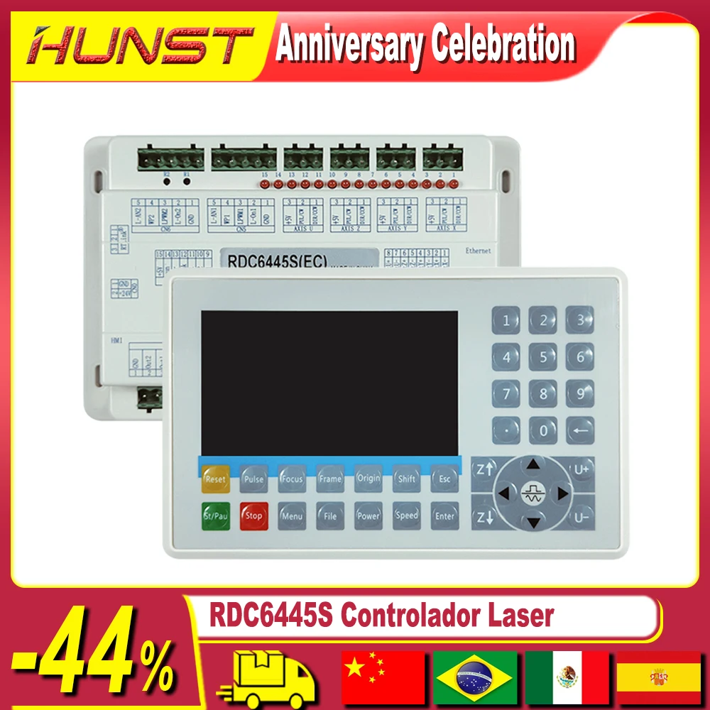 HUNST Ruida RDC6445G CO2 Laser Control Card Motherboard For CNC Laser Cutting Machine Control System RDC6445S