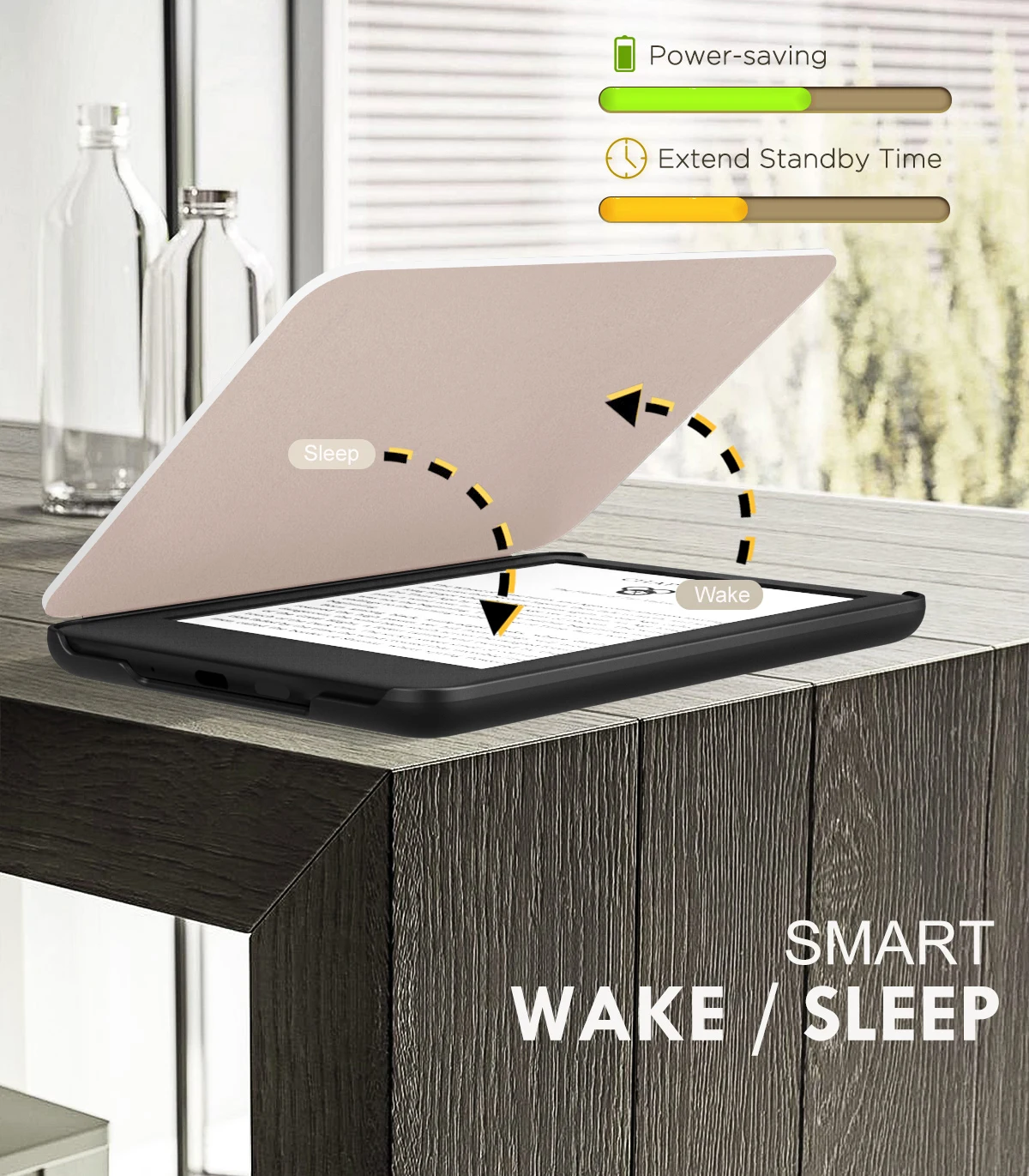 حافظة لجهاز Kindle الجديد الكلي مقاس 6 بوصات (الجيل الحادي عشر - إصدار 2024/2022) غطاء خفيف الوزن مع خاصية الاستيقاظ/النوم التلقائي لـ Kindle 2024/2022 #6