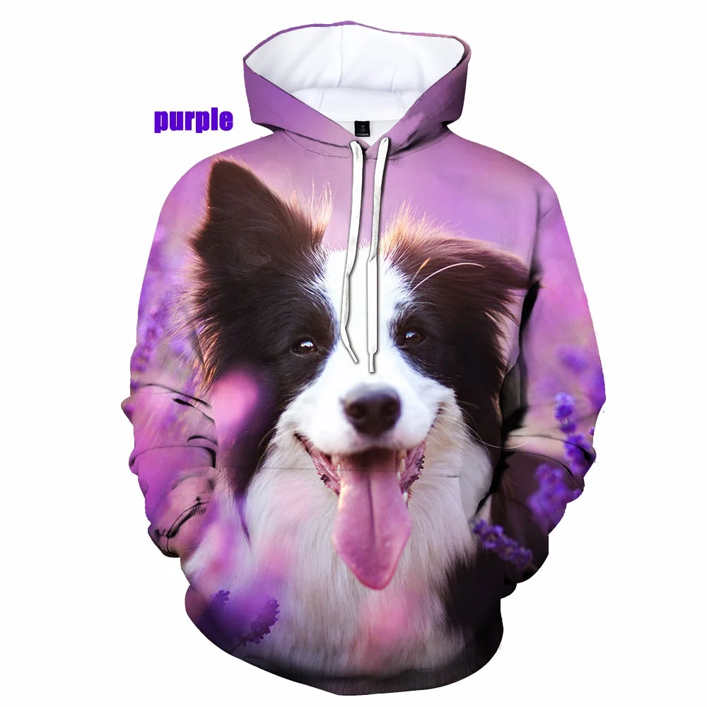 Sudadera con capucha con estampado 3d De Border Collie Dogs para hombre y mujer