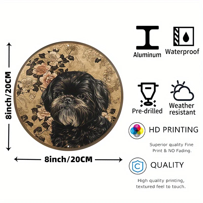 Shih Tzu Dog Aluminum Metal Sign - 8