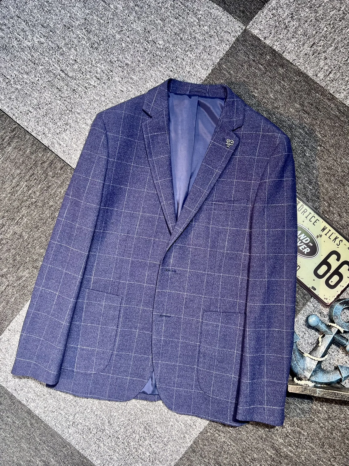 

Мужское повседневное приталенное пальто в клетку в британском стиле, модное, однобортное, с длинными рукавами, для осеннего сезона