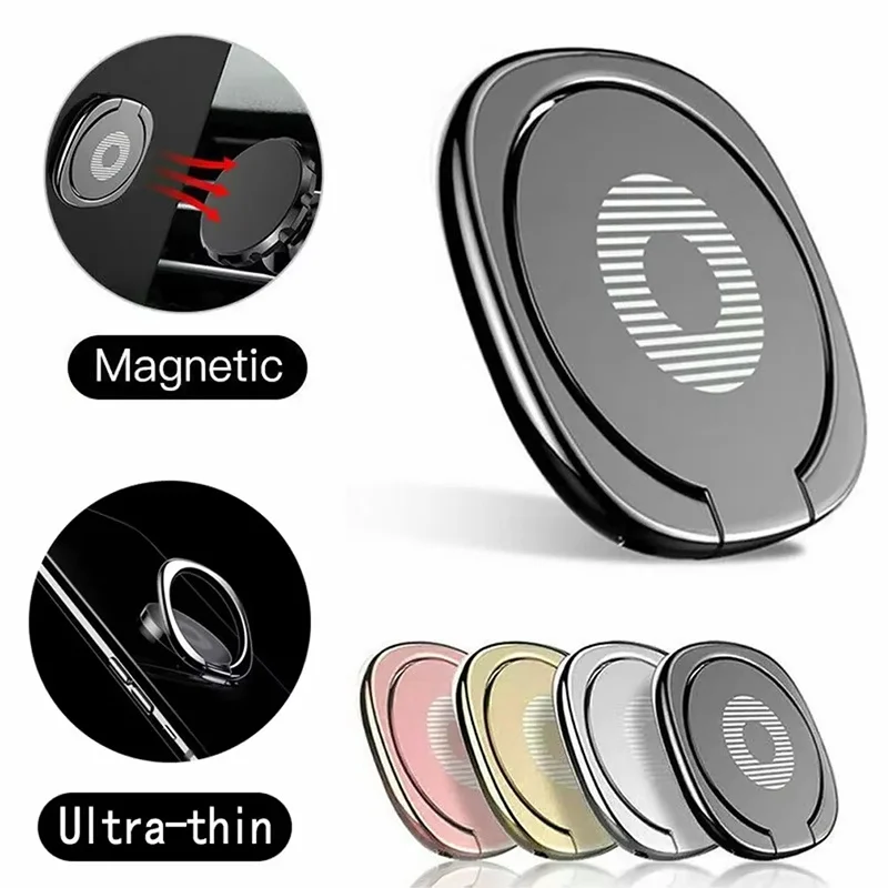 

Mobile Phone Finger Ring Holder 360 Rotatable Desktop Stand Ultra-thin Metal Stand Universal Phone Finger Grip For iPhone Xiaomi