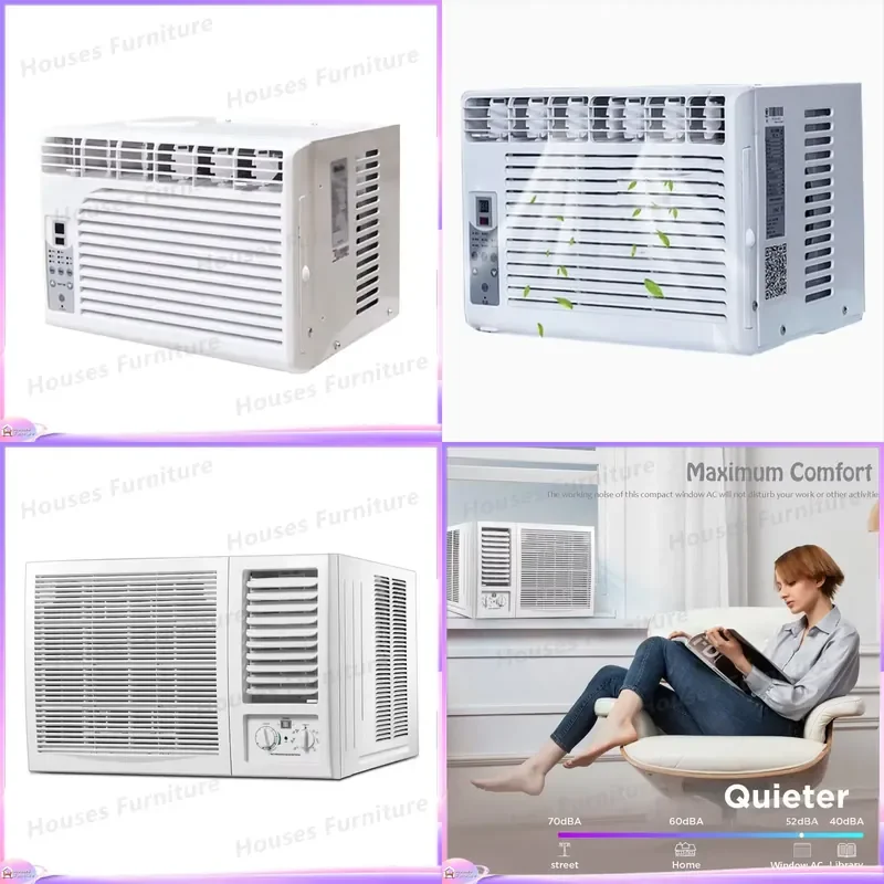 8000 BTU Window Air Conditioner R410A T1 Small Compact AC Unit Cooling System for Home Bedroom Office Energy Efficient