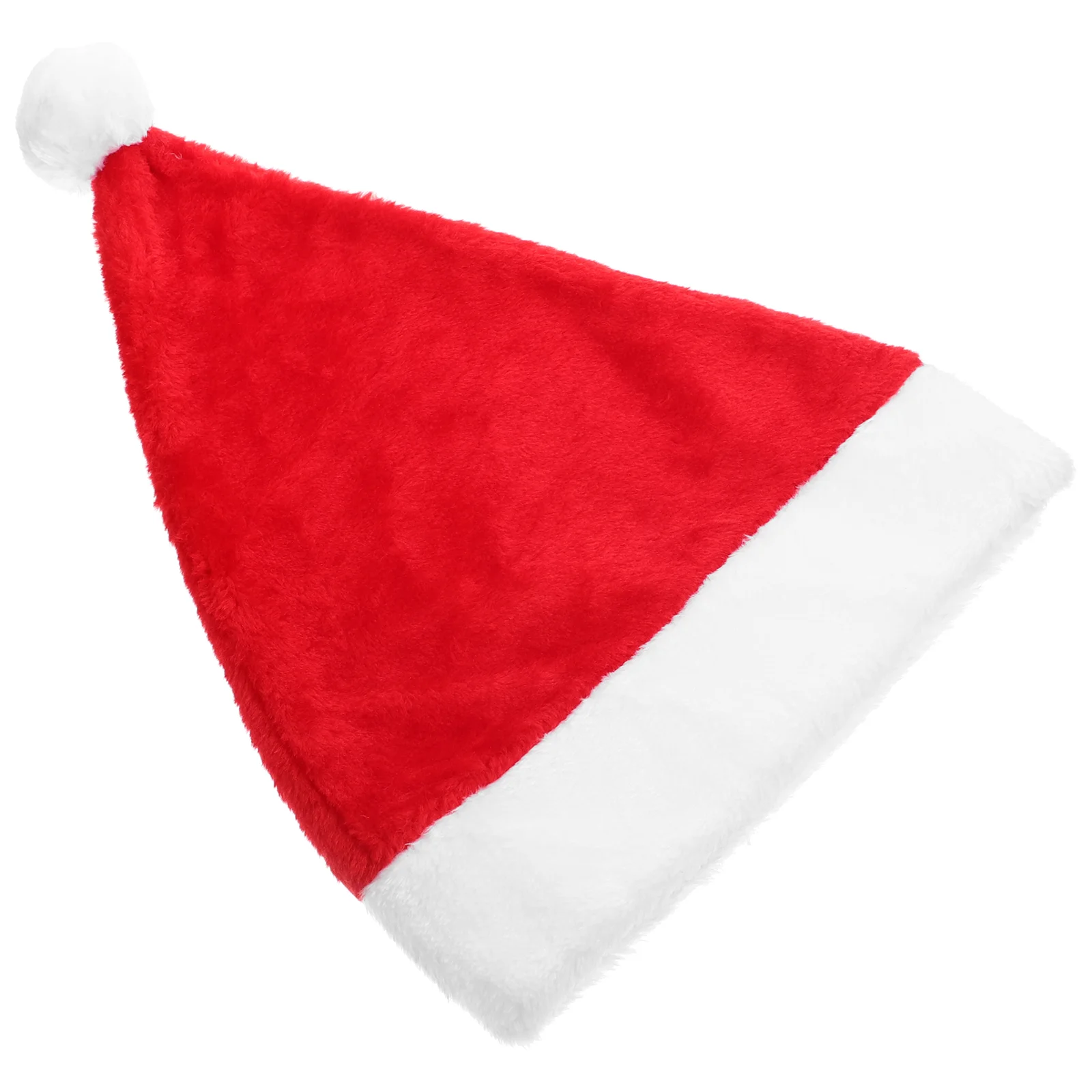 

Plush Santa Hat Christmas Hats Claus Fluffy Xmas Tree Costume Comfortable Caps Decor Party
