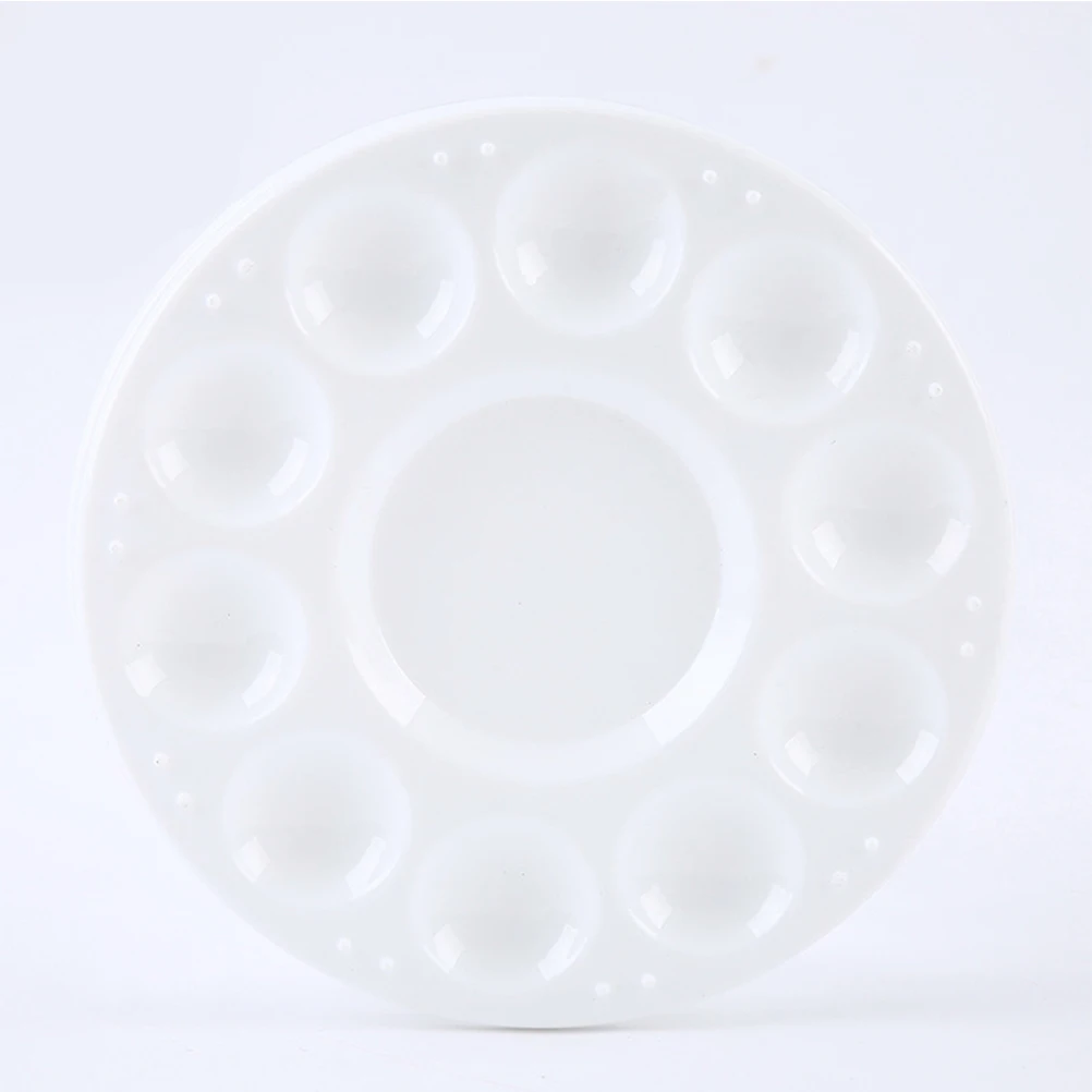 

12 Pcs Palette Divided Paint Trays Plein Air Painting Supplies Ceramics Pallets for White Bundle