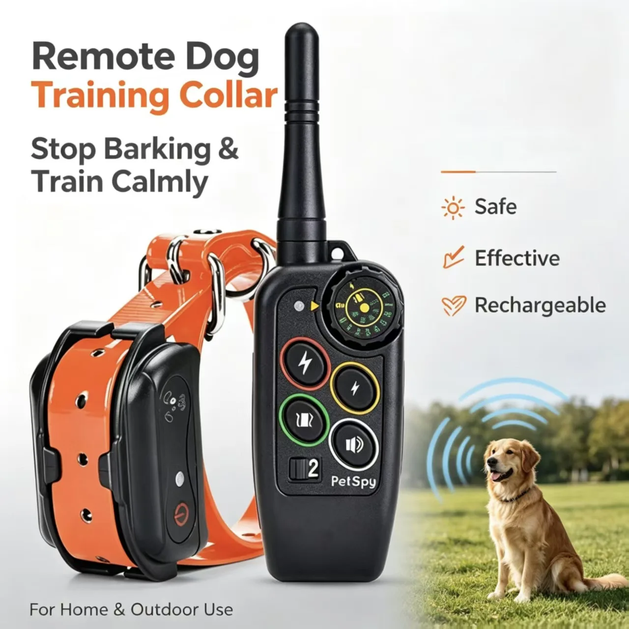Waterproof remote control electric shock collar dog training artifact anti-barking eating anti-barking controller M686
