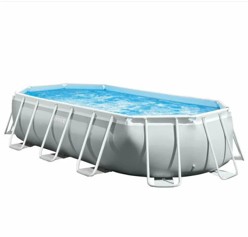 

Hot Sale INTEX 26798 610cmx305cmx122cm Above Ground Oval Frame Swimming Pool