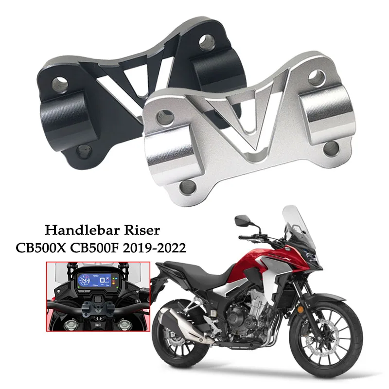 Fit For Honda CB500X CB500F CB 500 X CB500 X 500X 2019 2020 2021 2022 Handlebar Riser Adapter Bracket Rises Bar Height Up +20mm