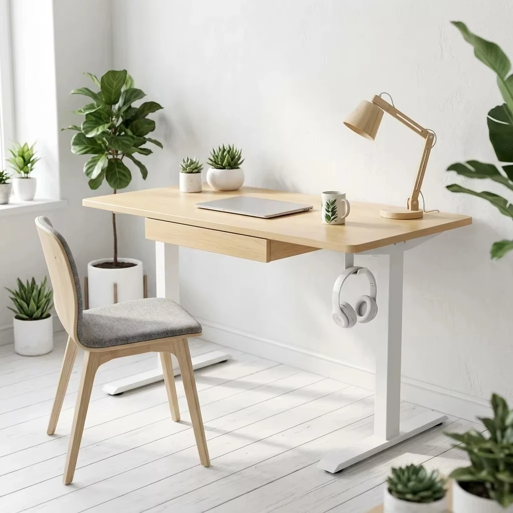 Merry Modern Automatic Electric Standing Desk Drawer | Single Motor Adjustable Height Ergonomic Metal Frame Eco-Friendly Durable