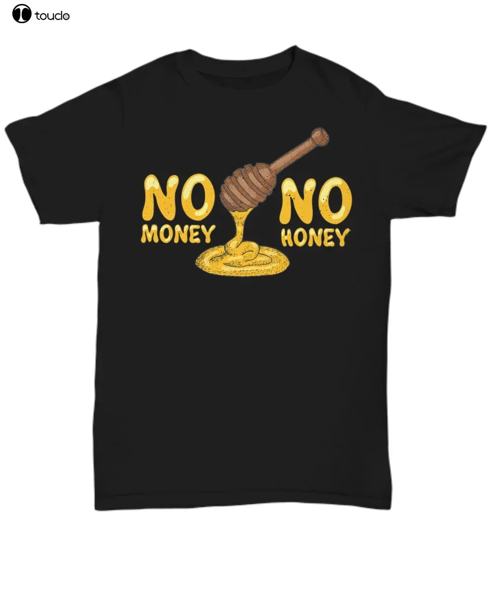 Gran oferta, 100% algodón, No Money, No Honey, camiseta divertida, camiseta unisex, camiseta de verano