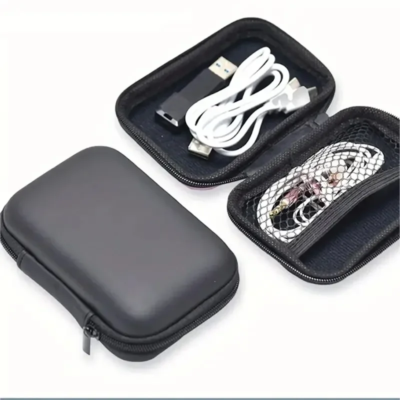 Sundries Travel Storage Bag Charging Case for Earphone Package Zipper Bag Portable Travel Cable Organizer Electronics Storage