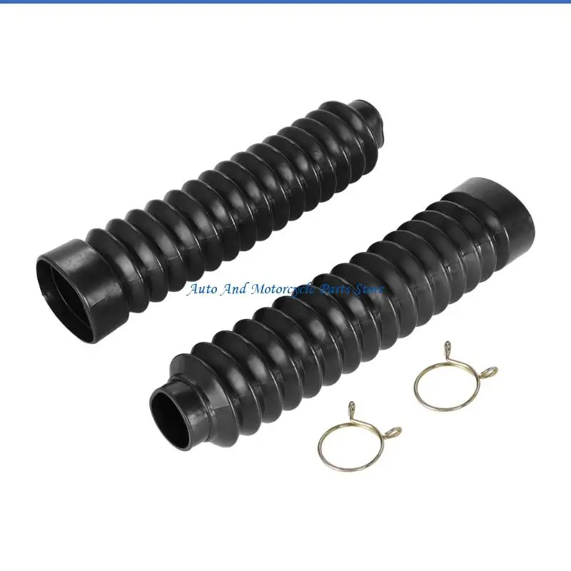 P9FD 2Pcs Motorcycle Front Suspension Dust Covers Rubber Protectors Dust Guard For Shock Damper Maintenance